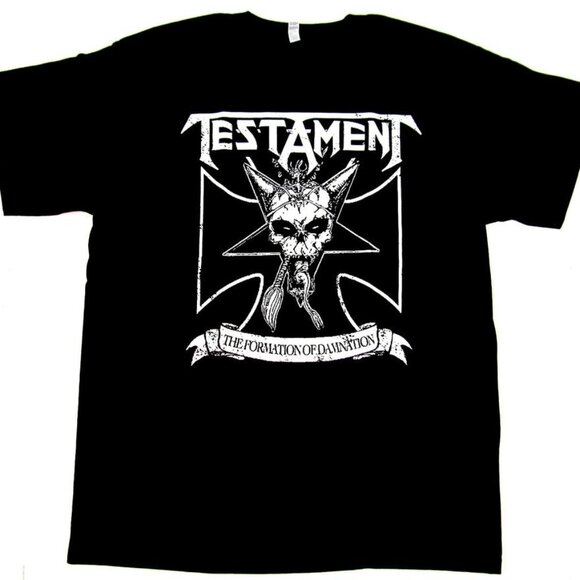 Testament Formation Of Damnation T-Shirt Thrash Metal Band Graphic Fan Gift Tee - Picture 1 of 5